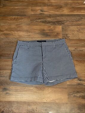 Tommy Hilfiger Navy and White Gingham Button-Up Shirt